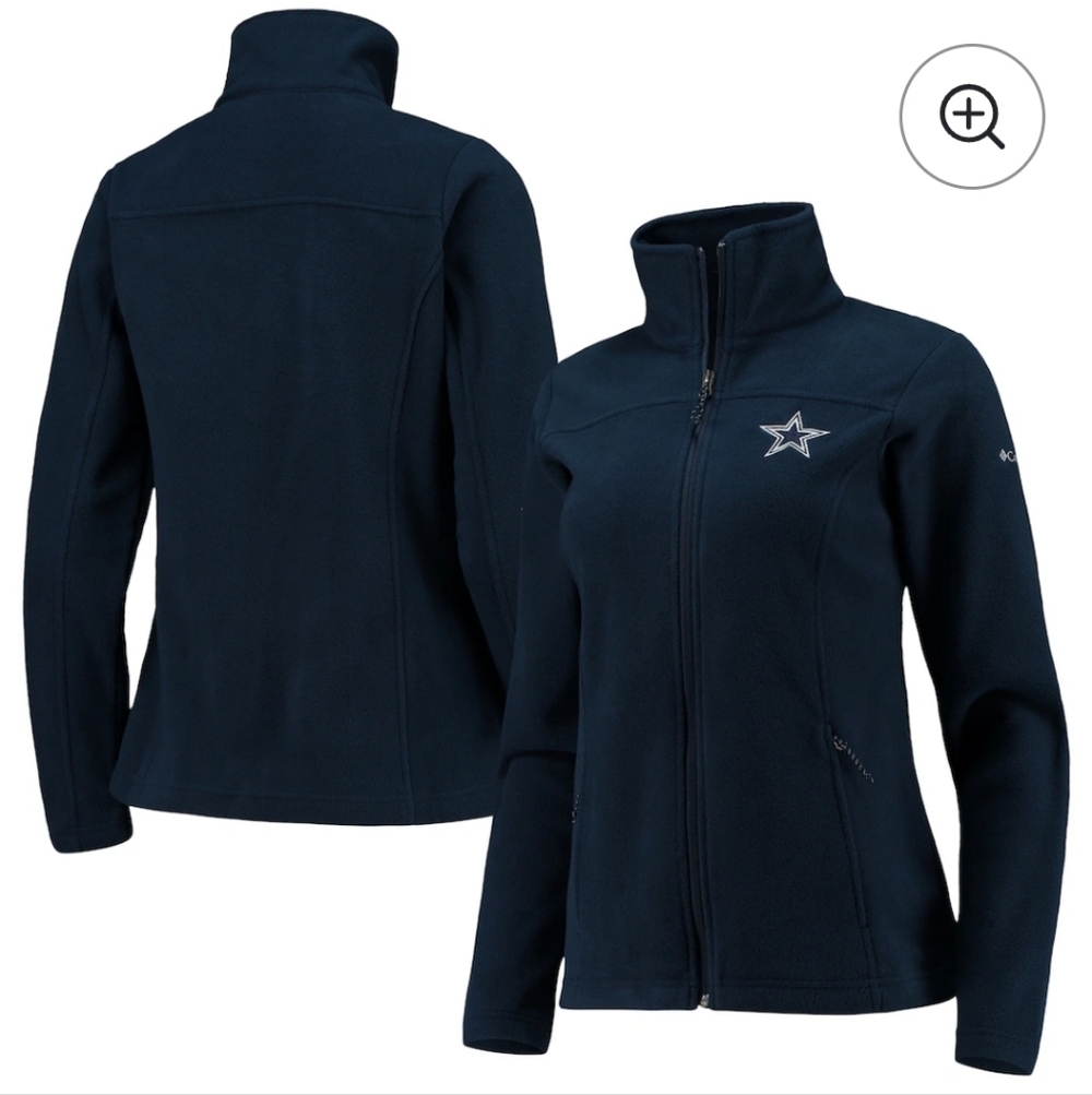 Dallas Cowboys Womens Columbia Fleece Jacket | Navy | Size M